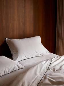 Grosgrain Pillowcases – Black Trim