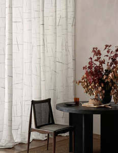 Linen Curtians: Handblock Wabi Sabi Linen Curtains