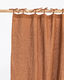 Natural Linen Stonewashed Curtains | Cinnamon