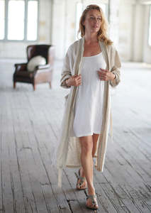 Linen Robe | Natural