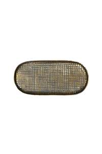 Candles: ANKARA Oval Small Tray - Vintage Brass