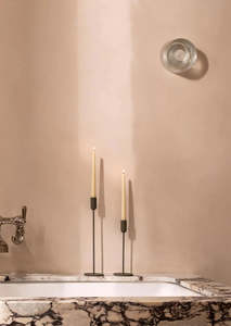 Candles: Single Candle Holder | Olive