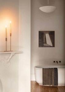 Candles: Single Candle Holder | Latte