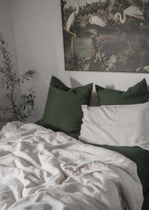 Linen Duvet Cover || Soft Taupe
