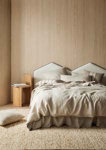 King Single Bed Linen Online Nz: French Flax Linen Duvet Cover || Bone