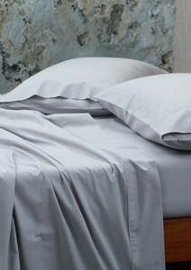 White Natural: Everyday Cotton Sheet Set | Dove Grey