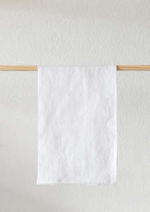 Linen Tea Towels: Linen Tea Towel | White | Made in NZ
