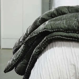 Bedcovers: Cruz Velvet Comforter | Cypress