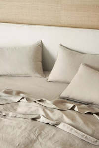 Sheet Sets Linen: French Flax Linen Sheet Set | Soft Taupe