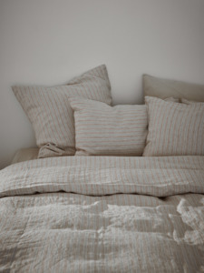 Childrens Bed Linen: The Align Duvet Cover – Clay Stripe