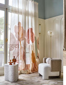 Ready Made Curtains Nz: Jardin D’Este Sheer Linen Curtains | Made in France