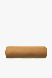 Pure Linen Bolster Cushion | Toffee