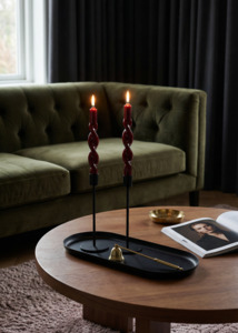 Twist Candles | Burgundy