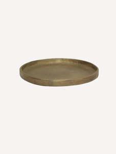 Kitchen: Hand-Forged Brass Plate -20cm