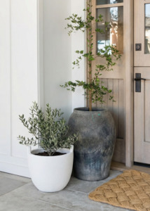 Back In Stock New: Rene Handled Planter - White