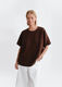 Hirokko Linen Top - Brown