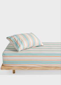 Childrens Sheet Set | Blue Sailor Stripe