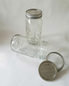 Glass Preserving Jar - 1000ml ( 2 piece lid )