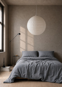 Back In Stock New: Artisan Linen Pendent - White 60cm
