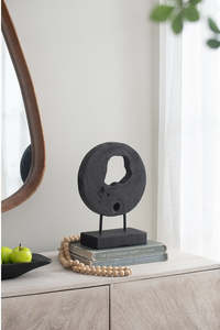 Back In Stock New: Kokoro Teak Sculpture | Black
