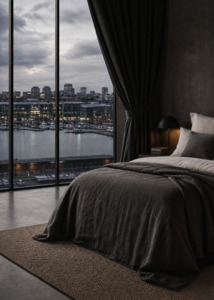 Duvet Covers: Linen Duvet Cover Set - Riverstone | Made in New Zealand