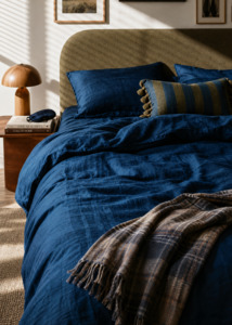 French Linen Duvet Cover | Midnight | OEKO-TEX® certified
