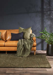 Homewares: Aria Olive Floor Rug