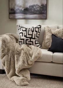 Homewares: Pelage Cushion - Taupe
