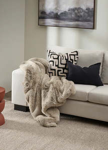 Homewares: Pelage Throw - Taupe
