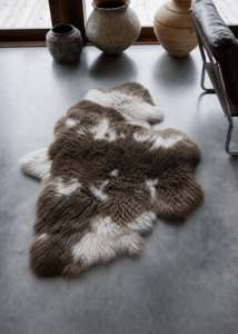 Homewares: Brown Long Hair Sheepskin