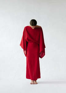 Kiko Linen Dress | Red