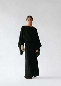 Kiko Linen Dress | Black