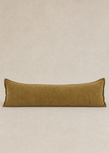 Cushions Throws: Grand Velvet Lumbar Cushion - Burnish