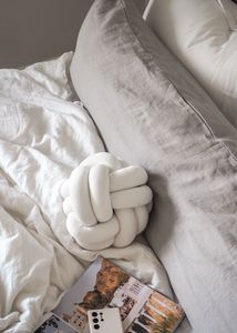 New Velvet Knot Cushions: Pure Linen Body Pillow || Made In NZ