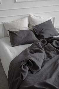 Slate Linen Pillowcases