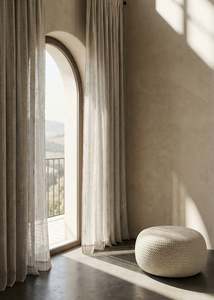 Sheer Linen Curtains | Pearl