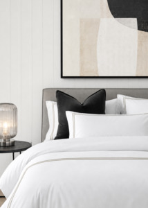 Classique Tailored Duvet Cover Set | Pewter