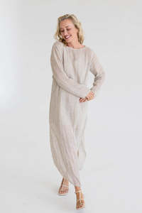 Mode Linen Dress - Natural