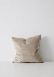 Cushions Throws: Velvet Cushion in Mink | Made in New Zealand