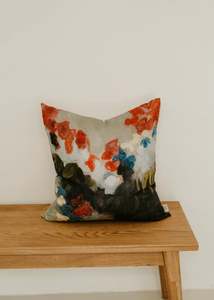 Summer Garden Linen Cushion - 50cm x 50cm