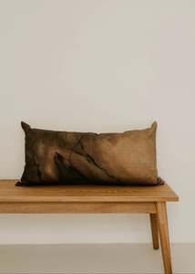 Umber Marble Long Lumbar Cushion