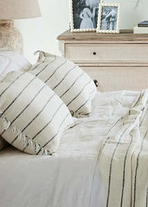 Cushions Throws: Côte Cushion Cover - Ecru