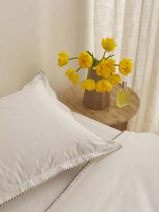 Egyptian Cotton Pillowcases - Pear Embroidery