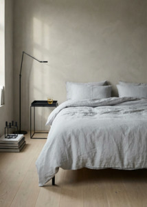 Linen Duvet Cover Set | Mist