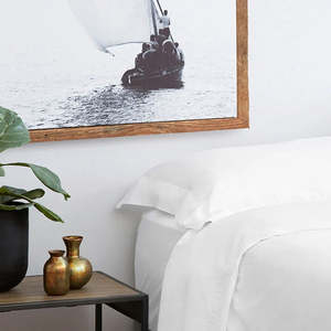 Hotel Luxury Bedding: Tailored Duvet Cover Set | White