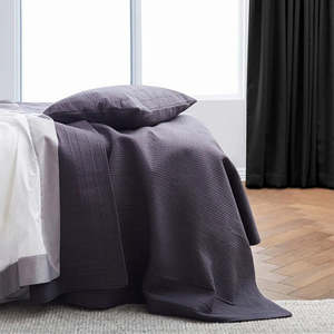 Quilts Bed Covers: Resort Quilted Bedspread | Slate