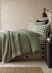 Throws Blankets: Grove Herringbone Wool Throw