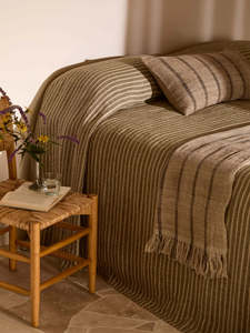 Throws Blankets: Dune Wool & Silk Throw