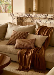 Throws Blankets: Australian Wool Throw | Caramel & Latte