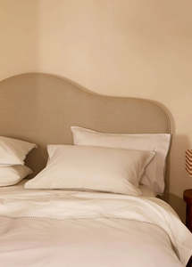 Egyptian Cotton Pillowcases — French Blue Embroidery